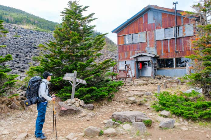 ザック　山小屋泊