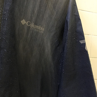 アウトドライの撥水テスト