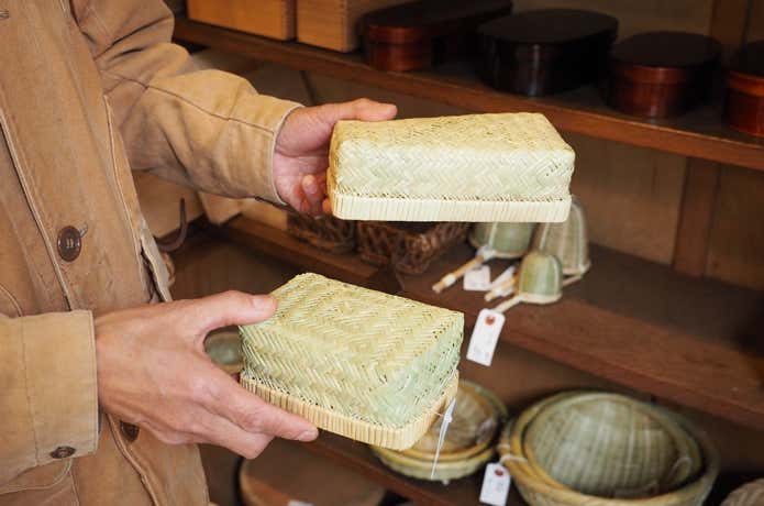 篠竹弁当かご
