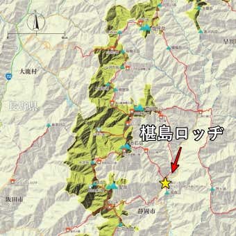 南アルプス国立公園の範囲