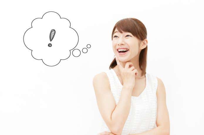 ひらめいた女性