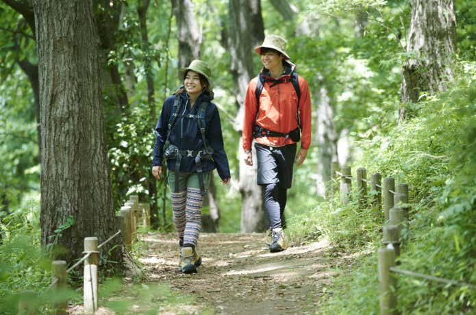 登山をする人