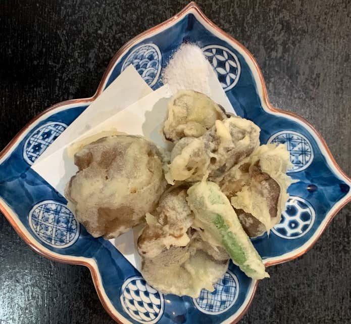 天狗の耳たぶ天ぷら