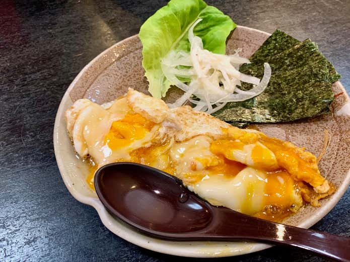 栄茶屋の「おばあちゃんの醤油玉子焼き」