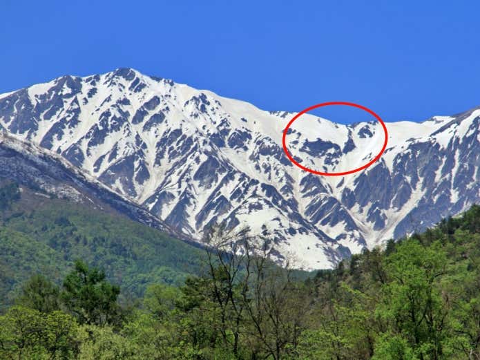 山肌にお爺さんや馬がいる！？春の風物詩【雪形】って知ってます