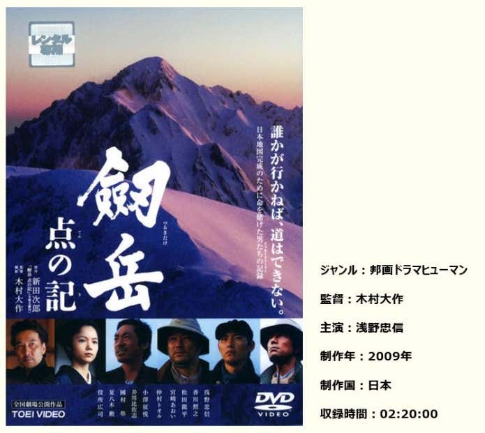 劔岳 点の記