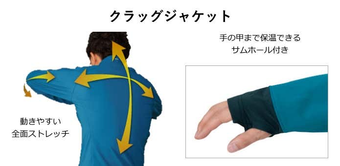 クラッグジャケット説明