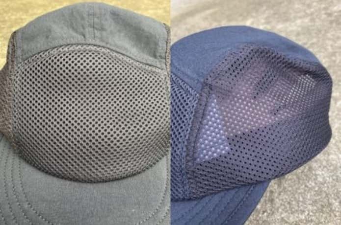 サイドパネル　ストレッチ性のあるメッシュ