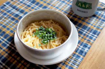 完成したパスタ