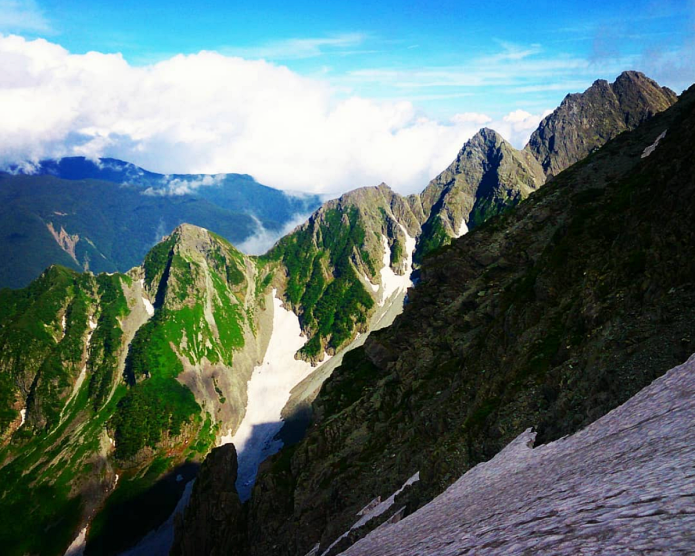 前穂高岳北尾根など登山道のないバリエーションルートも無雪期ならガイディング可能