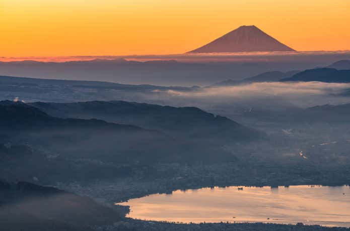高ボッチ高原からの富士山