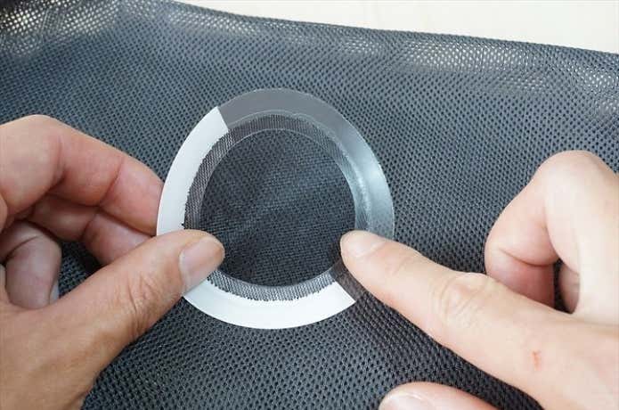 テントの網戸部分の補修　メッシュパッチ