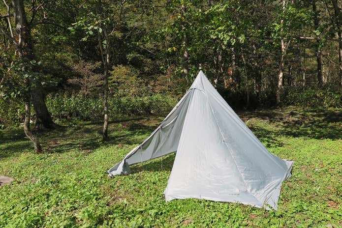 セカンドサンプルのテスト　夕張岳の登山口にある野営場