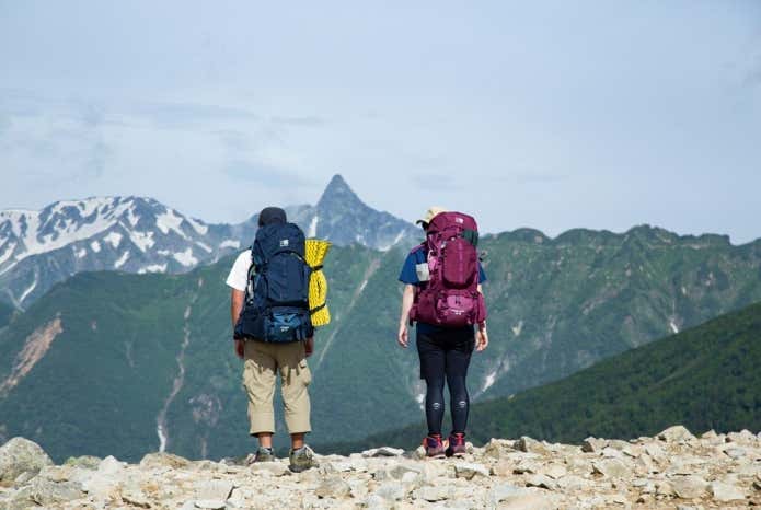 カリマーのリュック　登山者