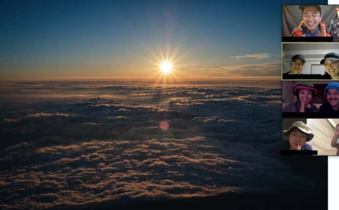 オンライン富士登山の画像