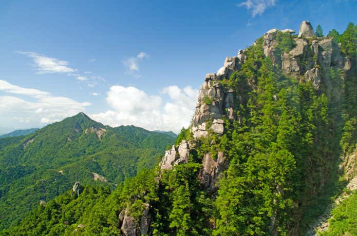 御在所岳から見た鎌ヶ岳