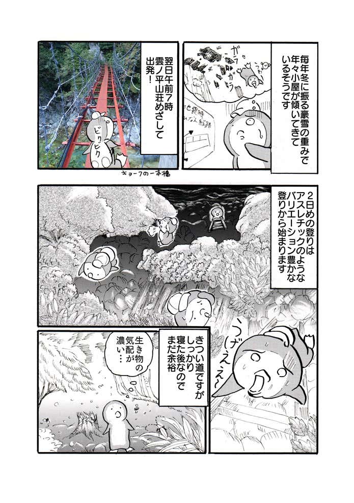 クマ先輩と俺　雲ノ平
