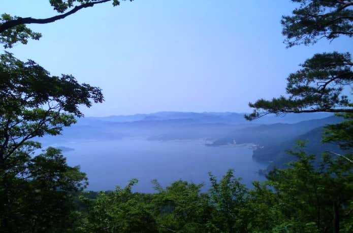 霞露ヶ岳　漉磯海岸コース　山頂からの眺め