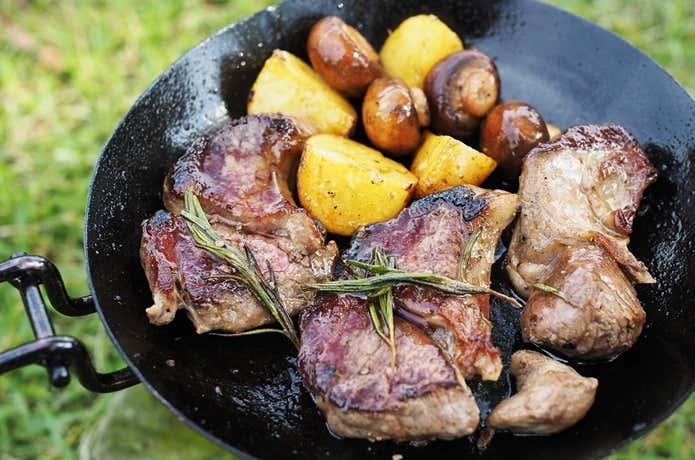 ラム肉のソテー ローズマリー風味　完成