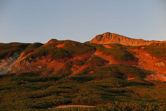 三俣蓮華岳の夕方