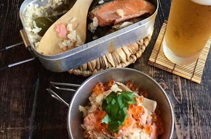 鮭といくらの親子炊き込みご飯