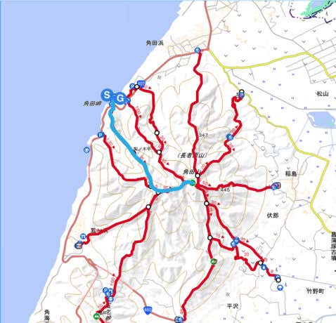 角田山灯台コース