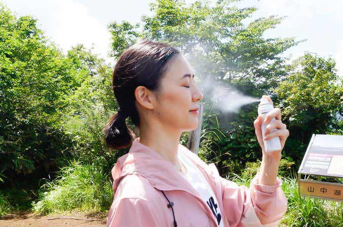 休憩中は日焼け止め塗りなおし