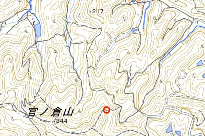 官ノ倉山　マップ