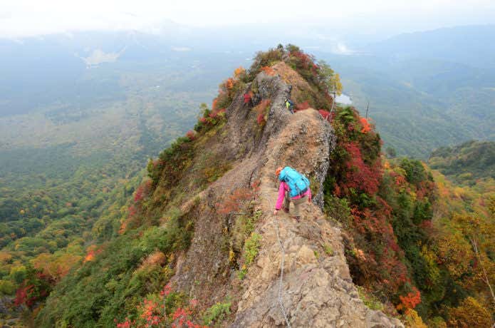 戸隠山・蟻の塔渡り