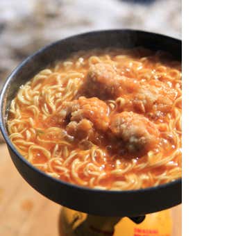 鶏唐揚を入れる
