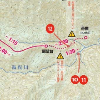 温泉付近　マップ