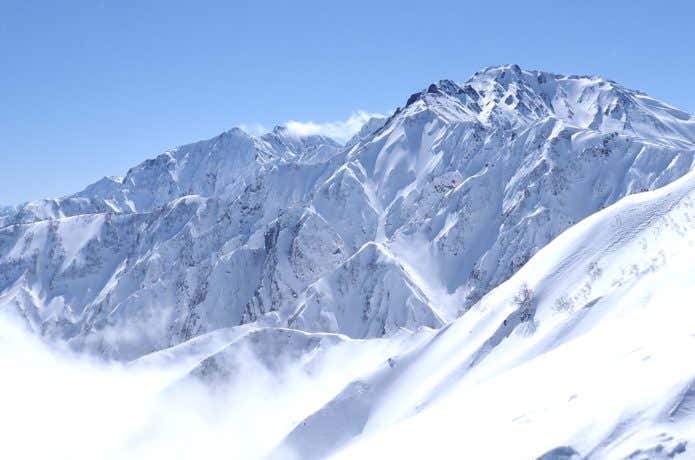 うっとりするほど美しい雪山