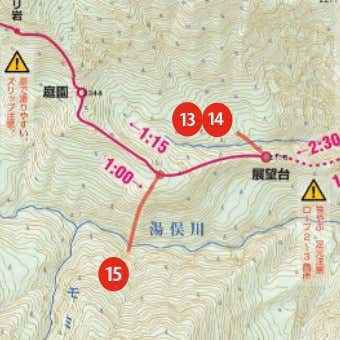 展望台付近　マップ