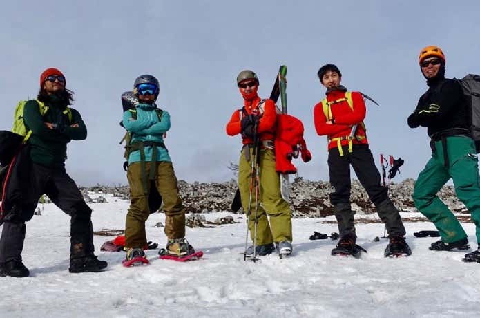 雪山登山　フリース
