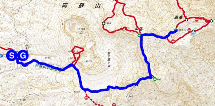 中岳高岳 マップ