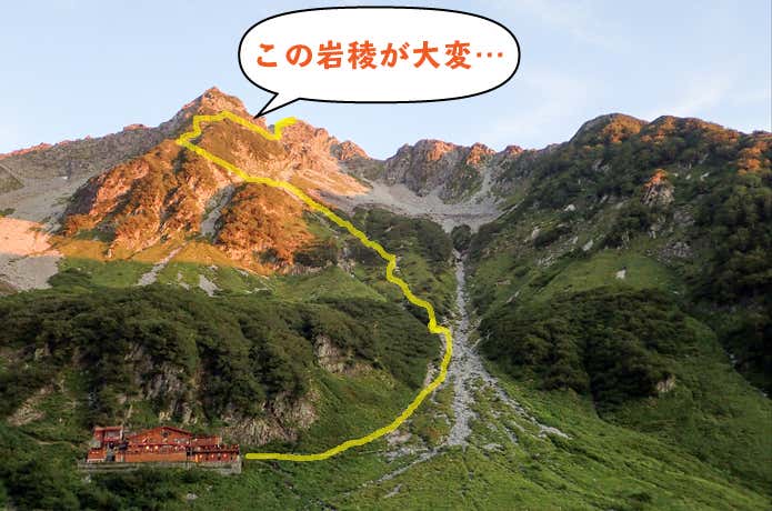 北穂高岳の夏道