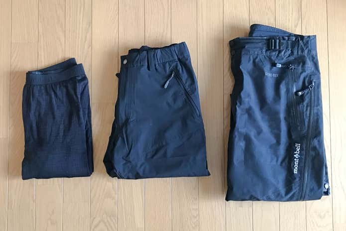 雪山 ボトムス レイヤリング
