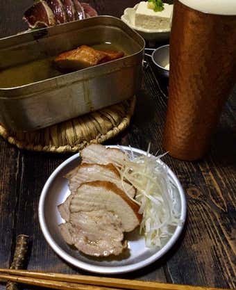 ほうじ茶煮豚の完成