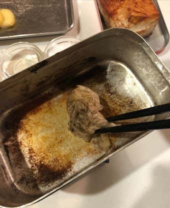 油を拭き取る