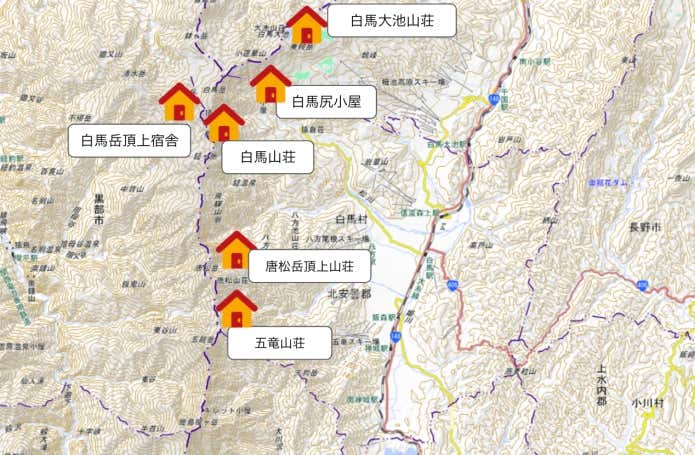 白馬　地図