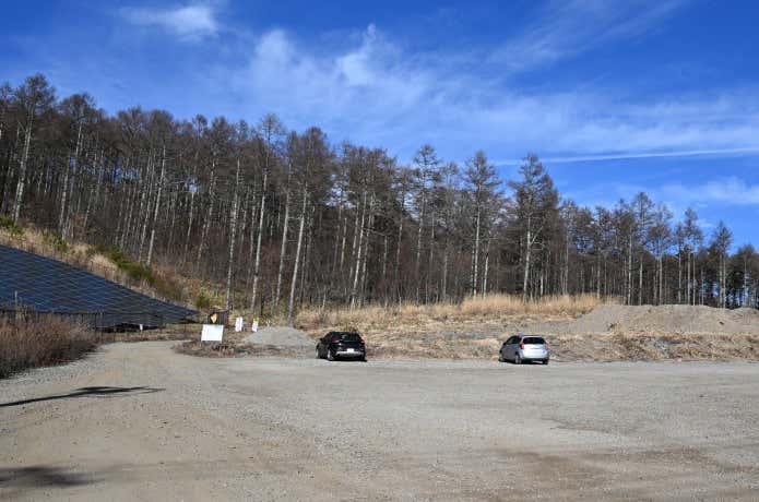 杖突峠駐車場