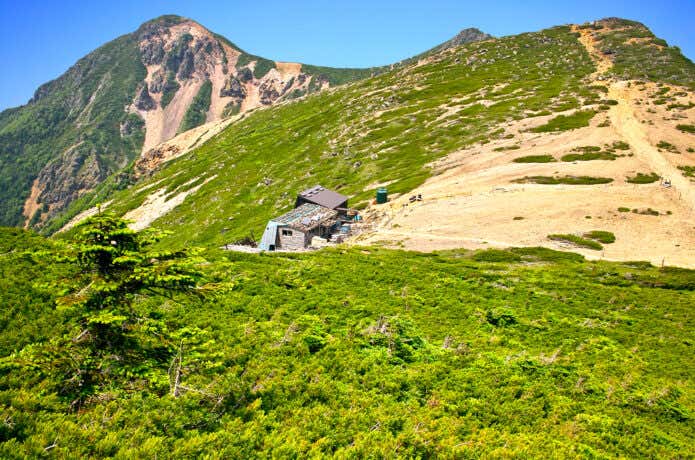 根石岳山荘