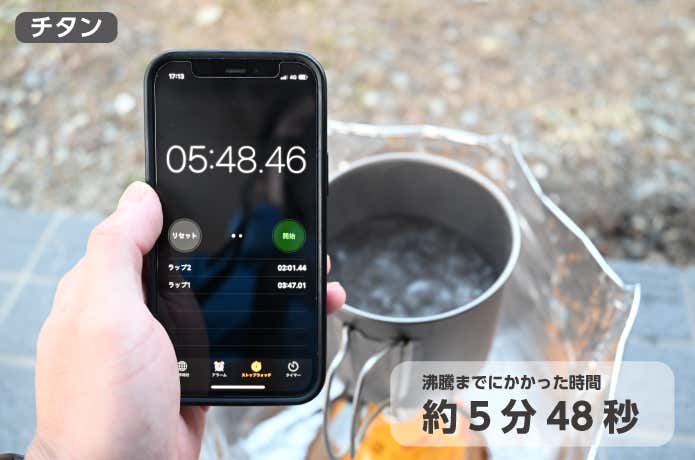 沸騰した水