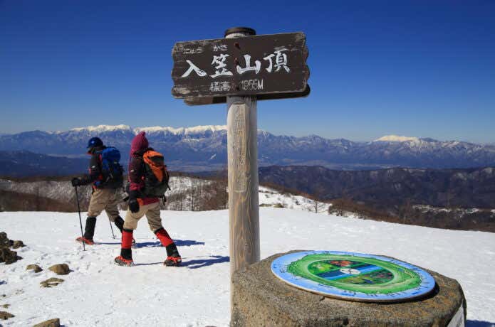 冬の入笠山