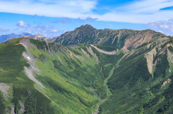 三俣蓮華岳からの景色