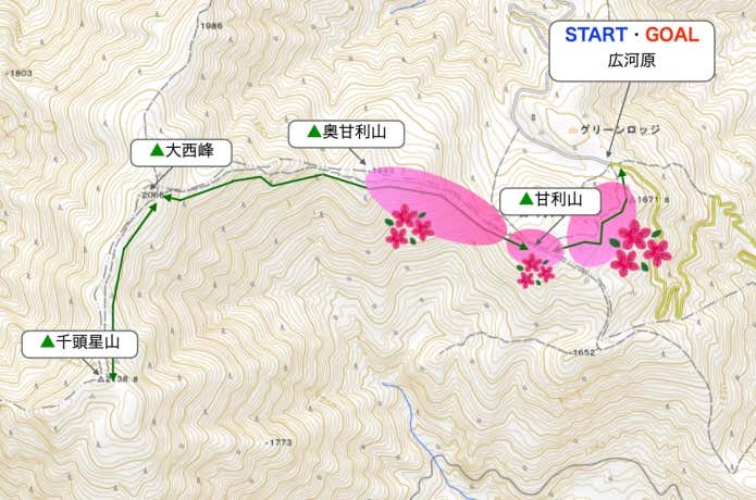 甘利山MAP