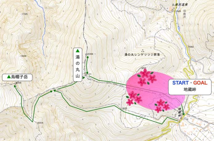 湯の丸山MAP
