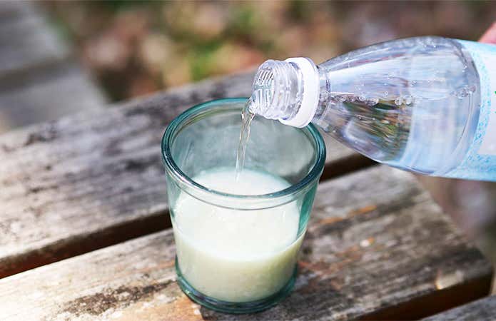 甘酒炭酸割り