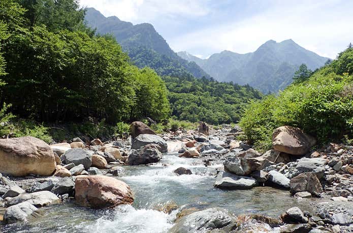 夏の戸台河原
