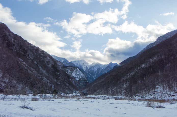 冬の戸台河原